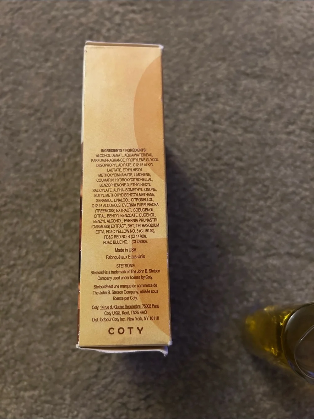 Stetson Original Moisturizer & Body Oil - Gold